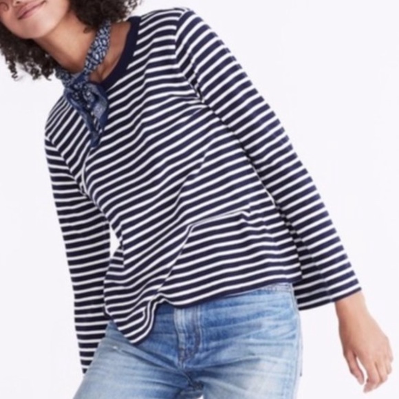 Madewell Tops - Madewell | Rivet & Thread Bell-Sleeve Tee | S